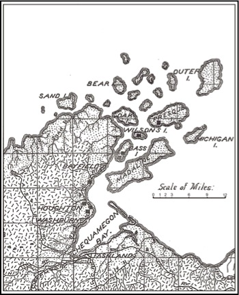 Map of Chequamegon Bay